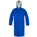 Roboczy płaszcz przeciwdeszczowy z kapturem antystatyczny Pros 106/A niebieski Roboczy płaszcz przeciwdeszczowy z kapturem antystatyczny Pros 106/A niebieski