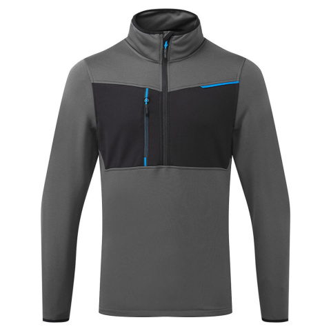 Portwest T755 WX3 Half Zip Tech polar roboczy szary Portwest T755 WX3 Half Zip Tech polar roboczy szary