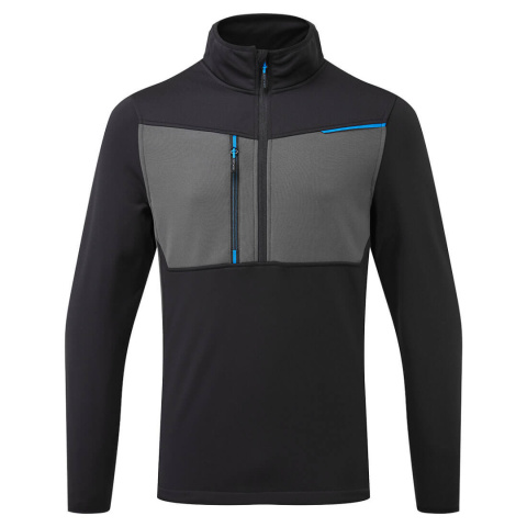 Polar do pracy T755 WX3 Half Zip Tech Portwest czarny Polar do pracy T755 WX3 Half Zip Tech Portwest czarny