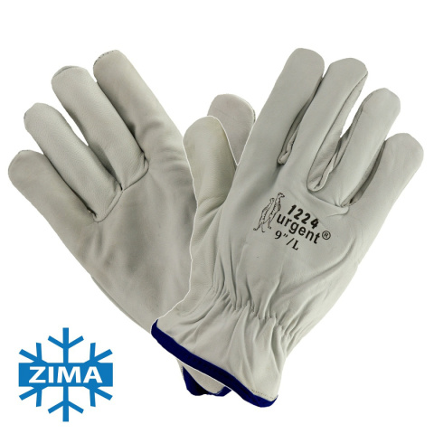 rękawice robocze ocieplane ze skóry licowej 1224 Urgent rękawice robocze ocieplane ze skóry licowej 1224 Urgent