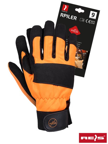 rękawice robocze specjalistyczne do pilarek łańcuchowych RPILER Reis rękawice robocze specjalistyczne do pilarek łańcuchowych RPILER Reis