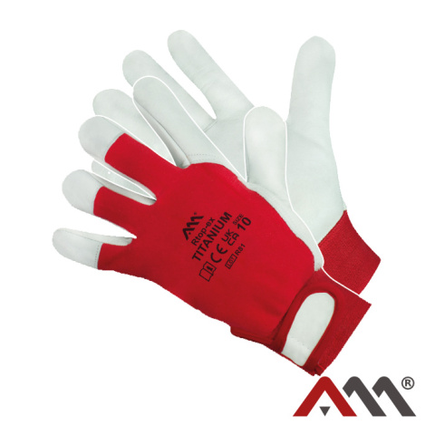 rękawice robocze wzmacniane skórą licową Rtop-ex TITANIUM kat. I Art.Master rękawice robocze wzmacniane skórą licową Rtop-ex TITANIUM kat. I Art.Master