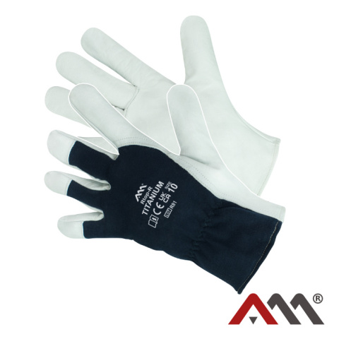 rękawice robocze wzmacniane skórą licową Rtop-R TITANIUM kat. I Art.Master rękawice robocze wzmacniane skórą licową Rtop-R TITANIUM kat. I Art.Master