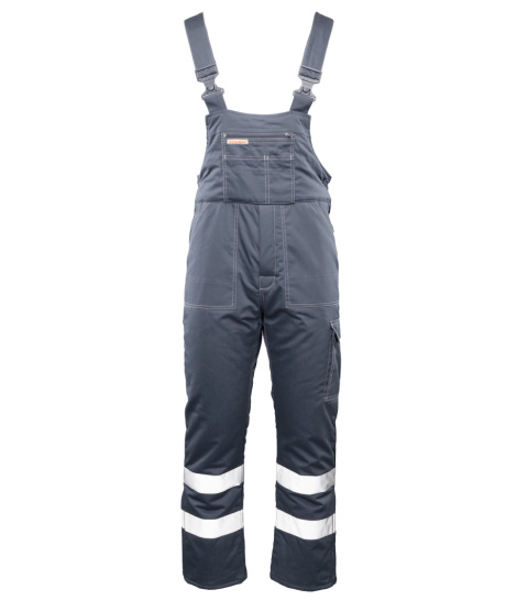 spodnie robocze ogrodniczki ocieplane z pasami odblaskowymi Brixton Snow Polstar stalowe spodnie robocze ogrodniczki ocieplane z pasami odblaskowymi Brixton Snow Polstar stalowe