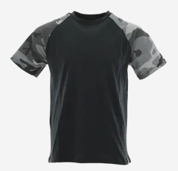 t-shirt roboczy Standard Plus szary camo + czarny t-shirt roboczy Standard Plus szary camo + czarny