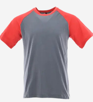 t-shirt roboczy Standard Plus Sara Workwear szaro-czerwony t-shirt roboczy Standard Plus Sara Workwear szaro-czerwony