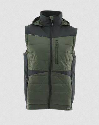 kamizelka robocza hybrydowa Comfort Plus Sara Workwear oliwkowo-czarna kamizelka robocza hybrydowa Comfort Plus Sara Workwear oliwkowo-czarna