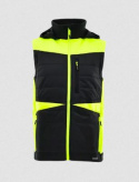 kamizelka robocza hybrydowa Comfort Plus Sara Workwear czarno-żółta kamizelka robocza hybrydowa Comfort Plus Sara Workwear czarno-żółta