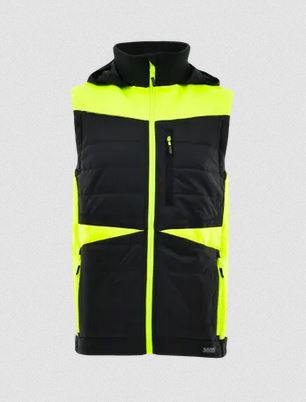 kamizelka robocza hybrydowa Comfort Plus Sara Workwear czarno-żółta kamizelka robocza hybrydowa Comfort Plus Sara Workwear czarno-żółta