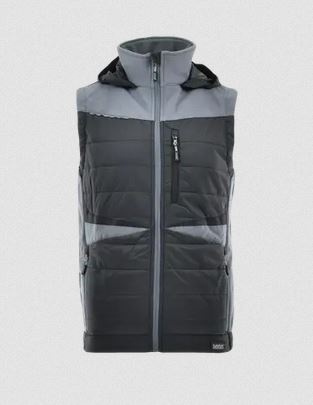 kamizelka robocza hybrydowa Comfort Plus Sara Workwear szaro-czarna kamizelka robocza hybrydowa Comfort Plus Sara Workwear szaro-czarna