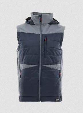 Sara Workwear Comfort Plus kamizelka robocza hybrydowa granatowo-szara Sara Workwear Comfort Plus kamizelka robocza hybrydowa granatowo-szara