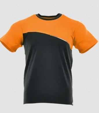 Sara Workwear Comfort Plus koszulka robocza grafitowo-pomarańczowa Sara Workwear Comfort Plus koszulka robocza grafitowo-pomarańczowa