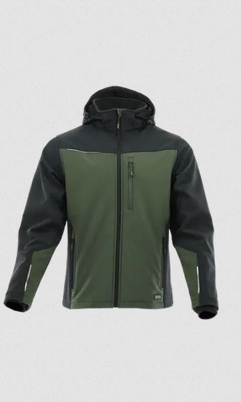 kurtka robocza softshell Comfort Plus Sara Workwear oliwkowo-czarna kurtka robocza softshell Comfort Plus Sara Workwear oliwkowo-czarna