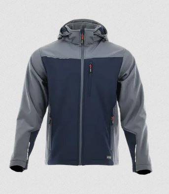 kurtka robocza typu softshell Comfort Plus Sara Workwear szaro-granatowa kurtka robocza typu softshell Comfort Plus Sara Workwear szaro-granatowa