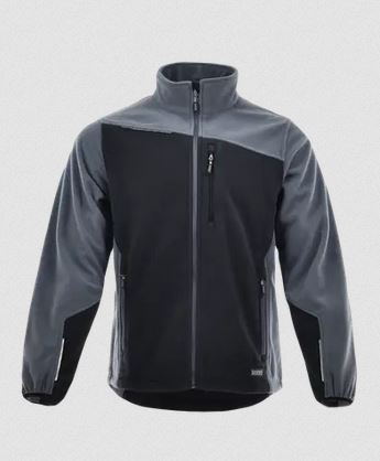 Sara Workwear Comfort Plus polar roboczy rozpinany szaro-czarny Sara Workwear Comfort Plus polar roboczy rozpinany szaro-czarny