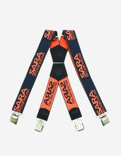 Sara Workwear 1-24-002 uniwersalne szelki do spodni czarno-pomarańczowe Sara Workwear 1-24-002 uniwersalne szelki do spodni czarno-pomarańczowe