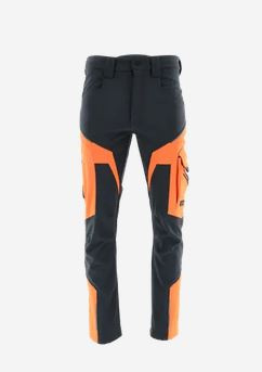 spodnie robocze do pasa softshell Sara Workwear Comfort Winter grafitowo-pomarańczowe spodnie robocze do pasa softshell Sara Workwear Comfort Winter grafitowo-pomarańczowe