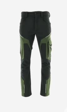 spodnie robocze do pasa softshell Sara Workwear Comfort Winter czarno-oliwkowe spodnie robocze do pasa softshell Sara Workwear Comfort Winter czarno-oliwkowe