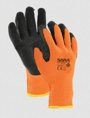 rękawice robocze ocieplane powlekane lateksem RPL015 Storm Winter Sara Workwear rękawice robocze ocieplane powlekane lateksem RPL015 Storm Winter Sara Workwear