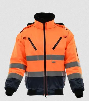 Sara Workwear Alpha Winter HV kurtka robocza ocieplana pomarańczowa z pasami odblaskowymi Sara Workwear Alpha Winter HV kurtka robocza ocieplana pomarańczowa z pasami odblaskowymi