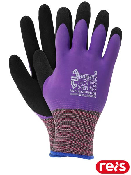 rękawice robocze powlekane lateksem RBERRY Reis rękawice robocze powlekane lateksem RBERRY Reis