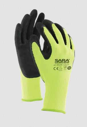 RĘKAWICE ROBOCZE POWLEKANE LATEKSEM SARA WORKWEAR RPL006 NEOGREEN RĘKAWICE ROBOCZE POWLEKANE LATEKSEM SARA WORKWEAR RPL006 NEOGREEN