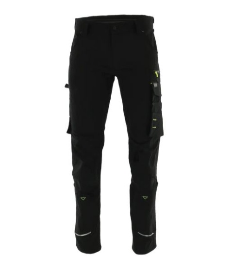 spodnie robocze do pasa Motionflex Sara Workwear czarno-żółte spodnie robocze do pasa Motionflex Sara Workwear czarno-żółte