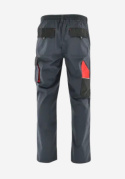Sara Workwear Rambo spodnie robocze do pasa szaro-czerwone Sara Workwear Rambo spodnie robocze do pasa szaro-czerwone