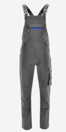Spodnie ogrodniczki do pracy Actiflex Sara Workwear szaro-niebieskie Spodnie ogrodniczki do pracy Actiflex Sara Workwear szaro-niebieskie