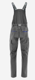 Actiflex Sara Workwear spodnie ogrodniczki do pracy z szelkami szaro-niebieskie Actiflex Sara Workwear spodnie ogrodniczki do pracy z szelkami szaro-niebieskie