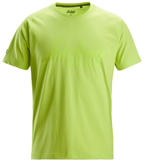 t-shirt roboczy logo 2590 Snickers Workwear limonkowy t-shirt roboczy logo 2590 Snickers Workwear limonkowy