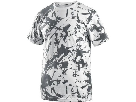 t-shirt roboczy męski Merlin CXS Canis biało-szary t-shirt roboczy męski Merlin CXS Canis biało-szary