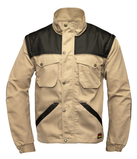 bluza robocza 2w1 Brixton Practical Polstar z odpinanymi rękawami beżowa