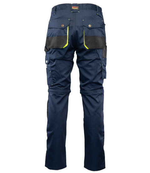 Polstar Brixton Practical spodnie bhp do pasa 2w1 granatowo-żółte Polstar Brixton Practical spodnie bhp do pasa 2w1 granatowo-żółte