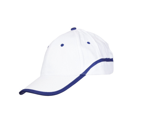 czapka robocza z daszkiem Baseball Polstar biało-granatowa czapka robocza z daszkiem Baseball Polstar biało-granatowa