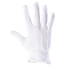 rękawice robocze bawełniane nakrapiane PCV PLS MINI Polstar