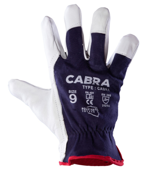 rękawice robocze wzmacniane skórą Cabra Cabra Polstar rękawice robocze wzmacniane skórą Cabra Cabra Polstar