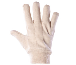 rękawice robocze bawełniane drelichowe białe Polstar