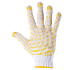 rękawice robocze dziane nakrapiane PCV obustronnie kat. I Polstar