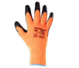 RĘKAWICE ROBOCZE OCIEPLANE POWLEKANE SZORSTKOWANYM LATEKSEM COVENT BOA POLSTAR