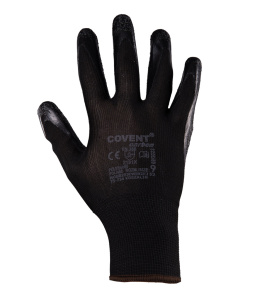 rękawice robocze polwekane lateksem Covent Carbon kat. II Polstar
