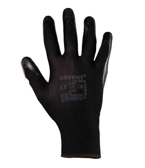rękawice robocze polwekane lateksem Covent Carbon kat. II Polstar rękawice robocze polwekane lateksem Covent Carbon kat. II Polstar