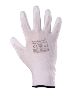rękawice robocze powlekane poliuretanem KEY ACCOUNT VIP-ER PU WHITE kat. II Polstar