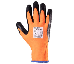 rękawice robocze ocieplane powlekane lateksem Covent Winter kat. II Polstar