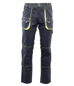 spodnie robocze do pasa Brixton Spark Polstar granatowo-żółte