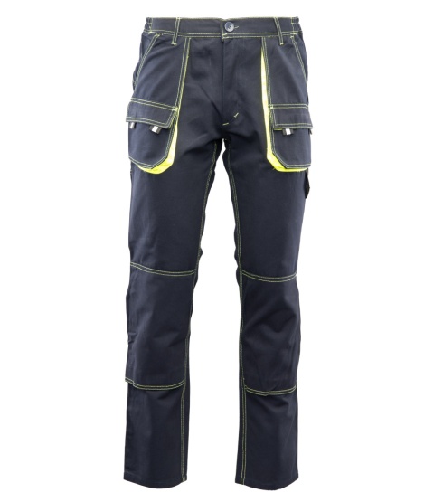 spodnie robocze do pasa Brixton Spark Polstar granatowo-żółte
