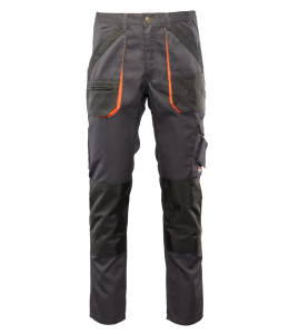 Polstar Brixton Practical spodnie robocze do pasa grafitowo-pomarańczowe