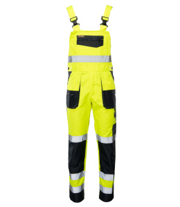 Polstar Brixton Flash spodnie robocze ogrodniczki ostrzegawcze żółte kat.II kl.2