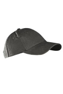 czapka z daszkiem 6P bawełna JHK ciemno szara