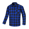 koszula robocza flanelowa Flanco Procera niebieska koszula robocza flanelowa Flanco Procera niebieska